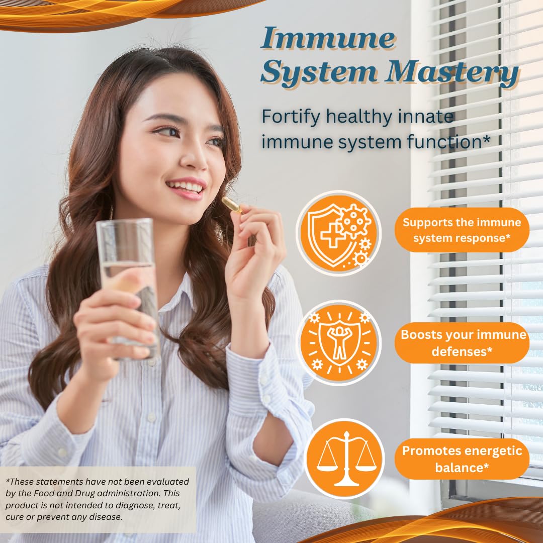 Transfer Factor Enhanced, 100 Natural Capsules, Immune Support - Transfer Factor Multi Immune from Cow Colostrum, Egg Yolk & Special Blend of Mushrooms DislafarmBuy Supplements Australia