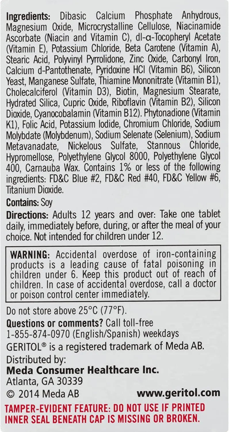 Geritol Complete Tablets, 100 Count (Pack of 3) Geritol