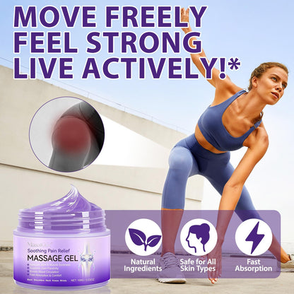 Soothing Massage Gel - Joint Massage Purple Gel, Natural Ingredients & Fast-Absorbing for Soothing Joint, Shoulder, Knee, Back & Muscle Stiffness GTZSXNPBuy Supplements Australia