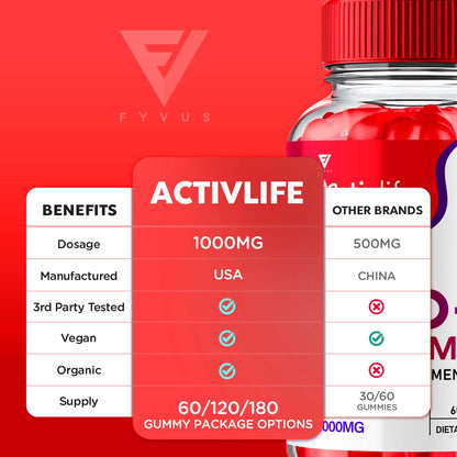 (2 Pack) Activlife Keto ACV Gummies Activelife Keto Advanced, Active Life Keto FyvusBuy Supplements Australia