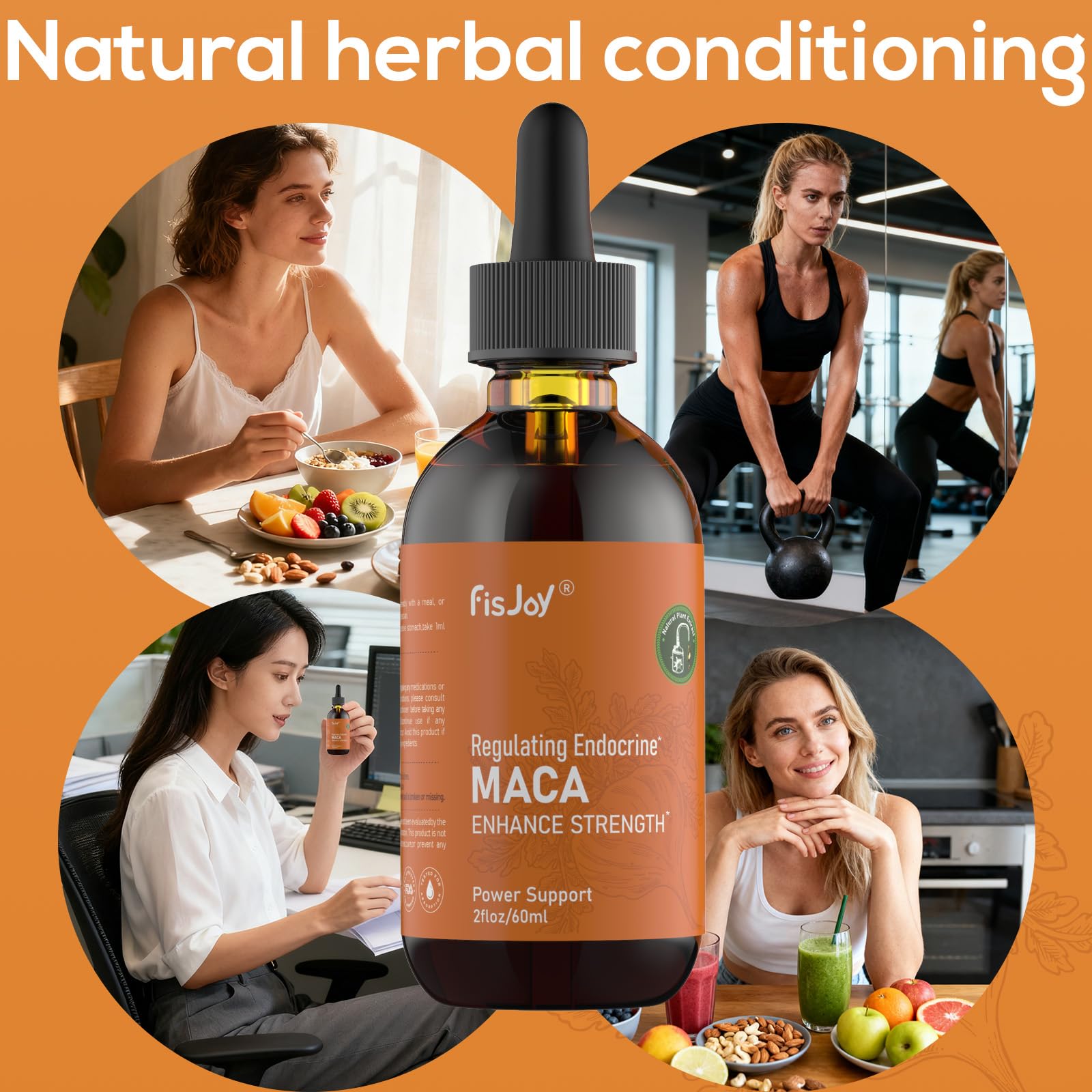 Fisjoy Organic Maca Liquid Drops with Ashwagandha & Beet Root – Supports Daily Vitality & Overall Wellness – Non-GMO, Vegan Herbal Supplement, 2 fl oz (60 mL) FisjoyBuy Supplements Australia