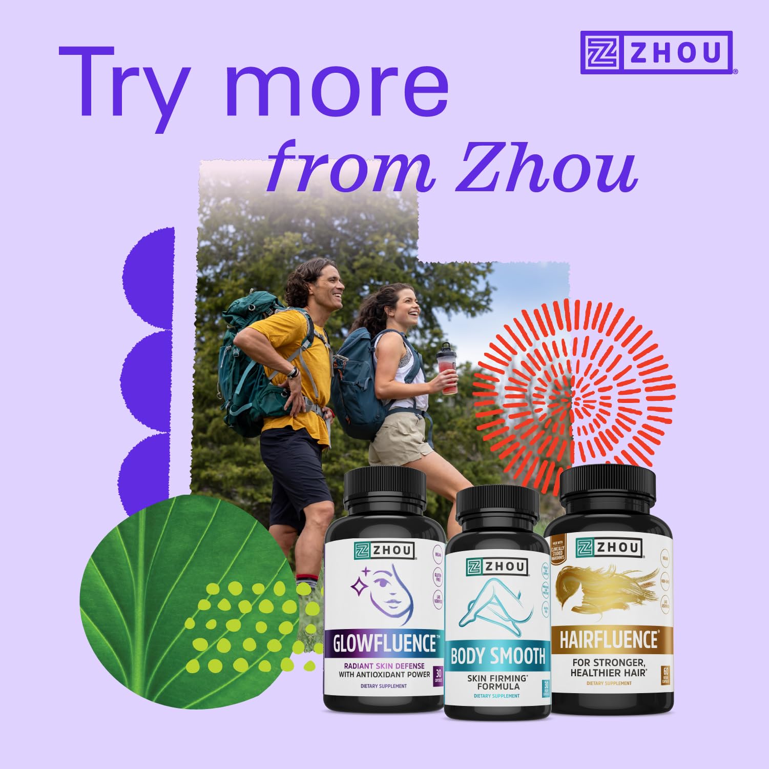 Zhou Body Smooth - Cellulite Pills for Women, Dimpless Anti Cellulite Supplement for Firm Smooth Skin with Hyaluronic Acid & Vitamin C, Skincare for Thigh, Legs, Butt, Supports Hydration - 30 Capsules ZHOUBuy Supplements Australia