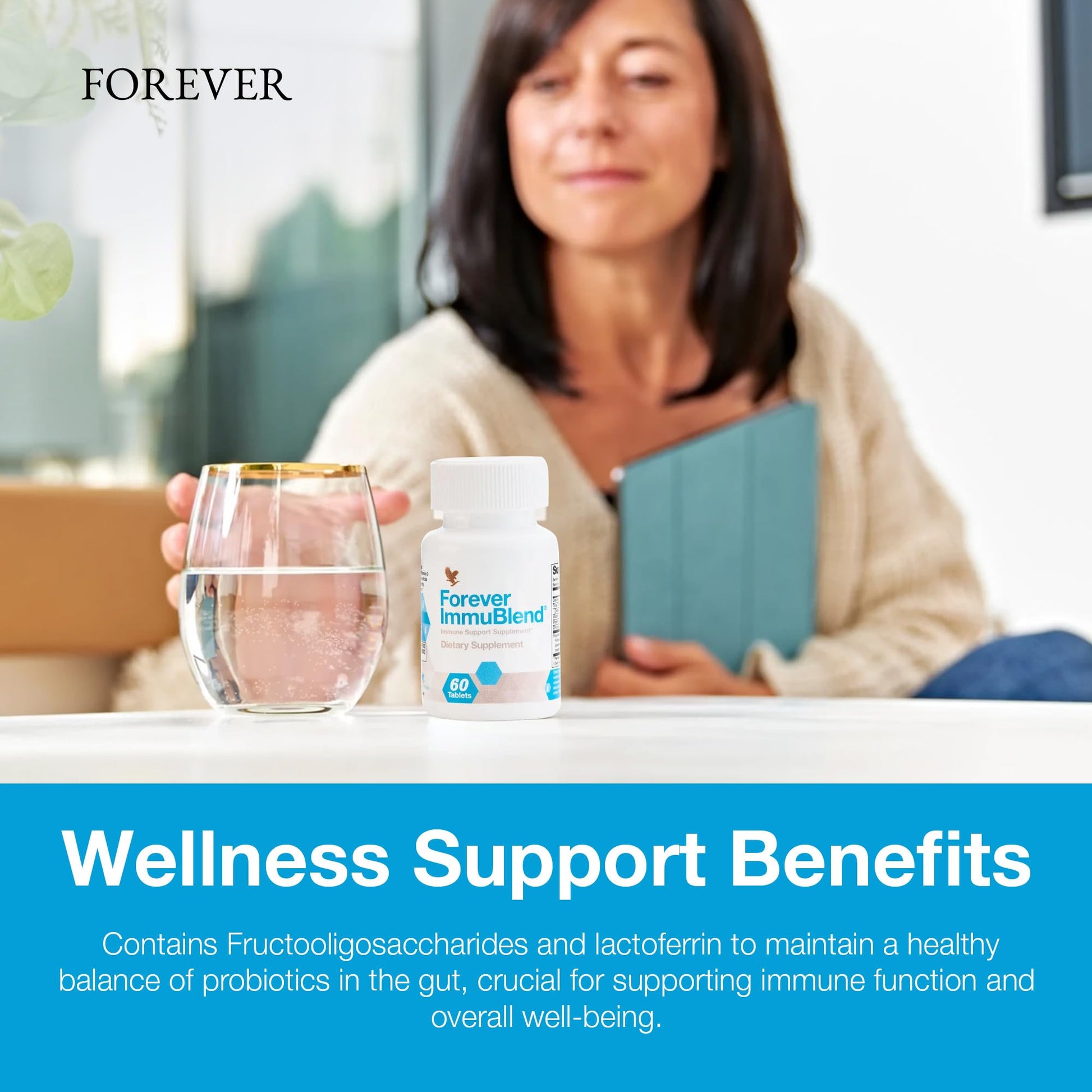 Forever Living - Forever ImmuBlend® Immune Support Supplement – Includes Botanicals, Vitamins D & C, Maitake & Shiitake Mushrooms – 60 Tablets Forever Living ProductsBuy Supplements Australia