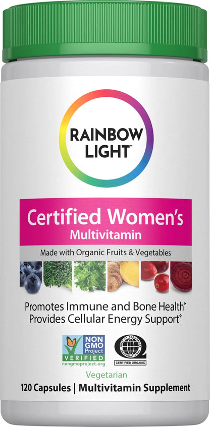 Rainbow Light Multivitamin for Women | 120 Capsules | with Organic Fruits and Vegetables | Vegetarian, Non-GMO Rainbow LightBuy Supplements Australia