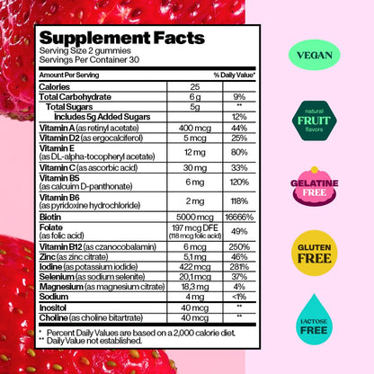 Bloom Robbins 60 Hair Gummies for Faster Hair Growth Vitamins for Women & 5000 MCG Bloom RobbinsBuy Supplements Australia