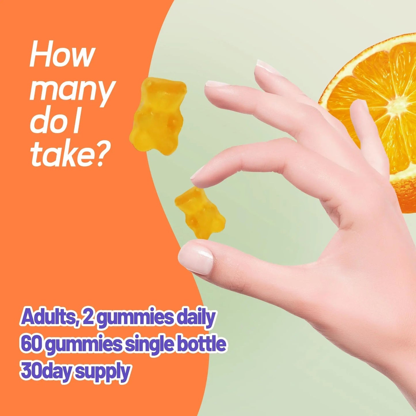 Faroromy Multivitamin Gummies for Adult 5200mcg Biotin, Citrus Flavored Daily Multivitamins with Vitamins A, C, D3, E, B6 and B12 FaroromyBuy Supplements Australia