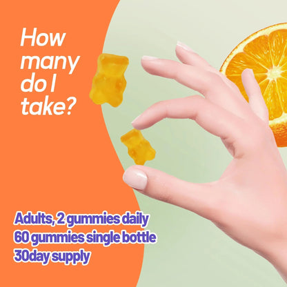 Faroromy Multivitamin Gummies for Adult 5200mcg Biotin, Citrus Flavored Daily Multivitamins with Vitamins A, C, D3, E, B6 and B12 FaroromyBuy Supplements Australia