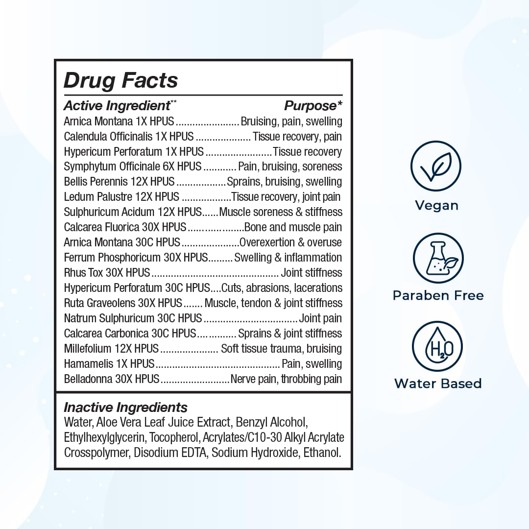 VitaMedica Arnica Gel Plus 15 Healing Plant Compounds, Extra Strength Formula for Bruising, All-Natural Plant-Based Topical Gel VitaMedicaBuy Supplements Australia