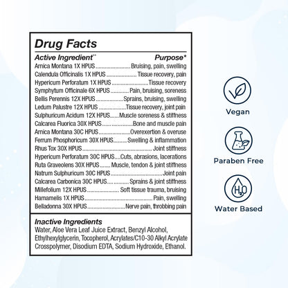 VitaMedica Arnica Gel Plus 15 Healing Plant Compounds, Extra Strength Formula for Bruising, All-Natural Plant-Based Topical Gel VitaMedicaBuy Supplements Australia
