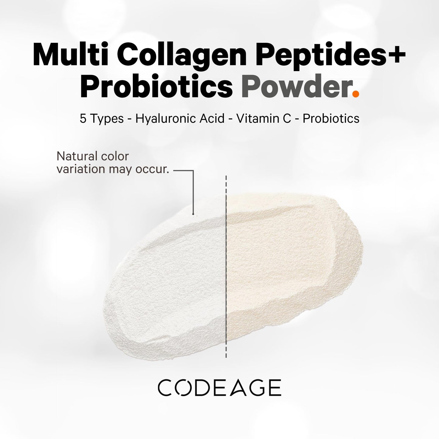 Codeage Multi Collagen Peptides Powder + Probiotics Black Edition, Vitamin C, Hyaluronic Acid Powder Supplement, Grass-Fed, Hydrolyzed, Zero Carbs, Type I, II, III, V & X, Unflavored, 10.58oz CodeageBuy Supplements Australia