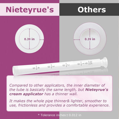Nieteyrue Plastic Vaginial Cream Applicators (60 Packs) 2024 New Dosage Markings Individually NieteyrueBuy Supplements Australia