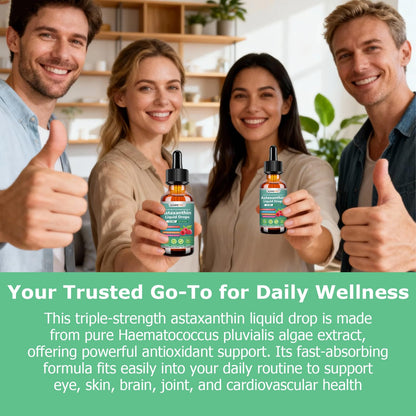 JUIWEFKK Astaxanthin Supplement 12mg Liquid Drops, Premium Natural Astaxanthin Antioxidant from Fresh Microalgae Source w. Mct Oi for Eye Immune Joint Skin Health, Liquid Formula for Max Absorption JUIWEFKKBuy Supplements Australia
