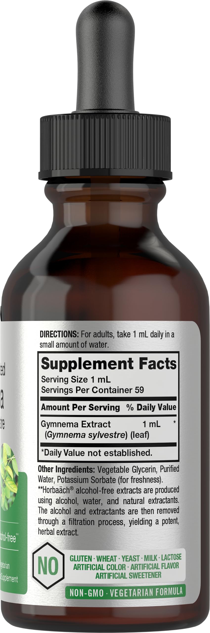 Gymnema Sylvestre Liquid | 2 fl oz | Alcohol Free Supplement | Super Concentrated HorbäachBuy Supplements Australia