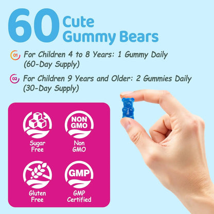 Kids Methylated Multivitamin - MTHFR Multivitamin for Kids & Teens 4+, L Methylfolate & B12, 13 Vitamins, Vegan Omega-3 NATISLANDBuy Supplements Australia
