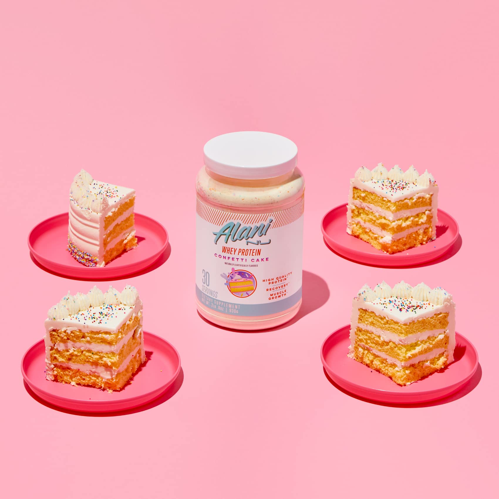Alani Nu Whey Protein Powder Confetti Cake | 23g Protein with Low Sugar & Digestive Enzymes Alani NuBuy Supplements Australia