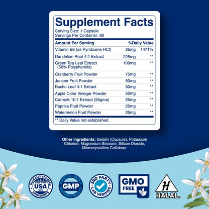 Diuretic Water Pills for Water Retention - Water Away Diuretic Pills for Bloating Relief TevareBuy Supplements Australia