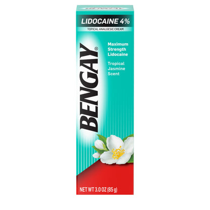 Bengay Lidocaine Pain Relief Cream, Maximum Strength OTC, Non-Greasy Topical Analgesic with 4% Lidocaine to Desensitize Nerves, Numbing Cream with a Soothing Jasmine Scent, 3 oz BengayBuy Supplements Australia