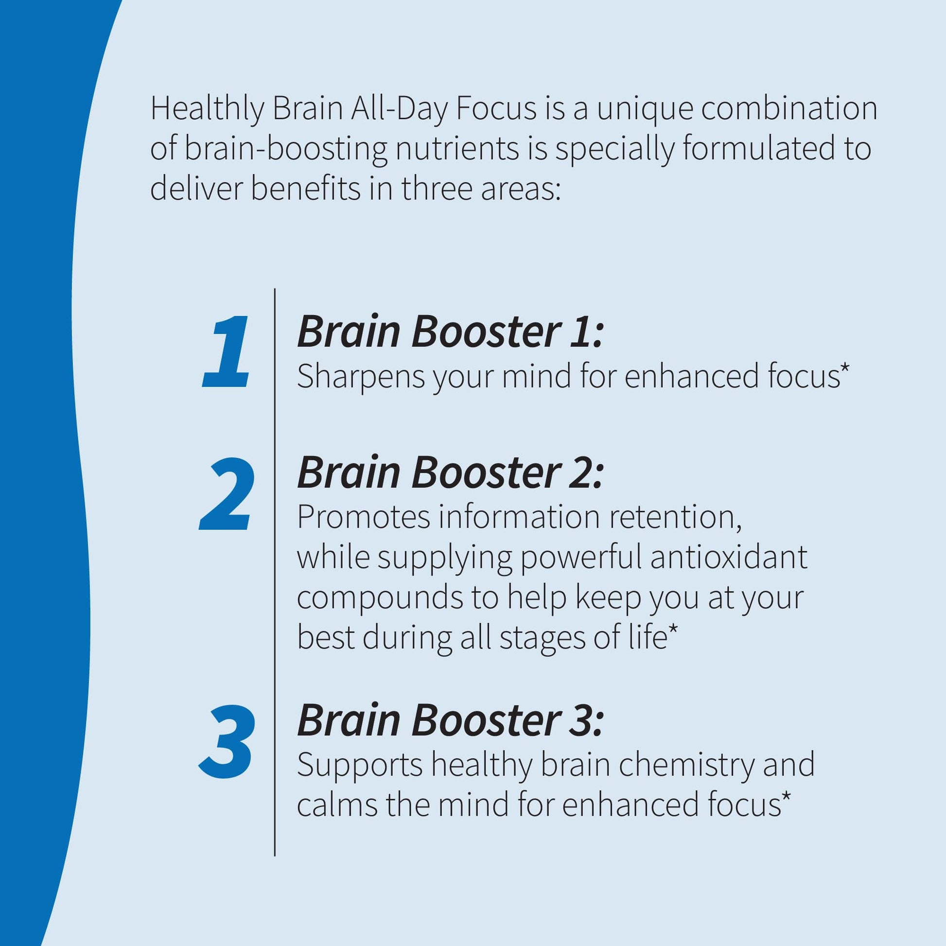 Applied Nutrition Healthy Brain All-Day Focus - 50 Tablets - Powerful 3-in-1 Brain Booster with Turmeric Extract - 25 Servings Applied NutritionBuy Supplements Australia