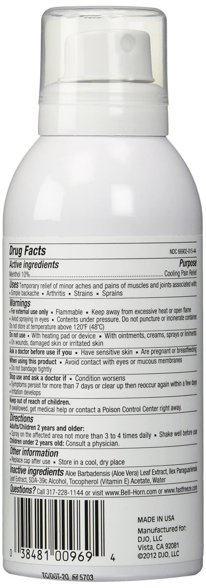 Fast Freeze All-Natural Cooling Pain Relief Therapy: Continuous Spray, 4 fl oz Fast FreezeBuy Supplements Australia