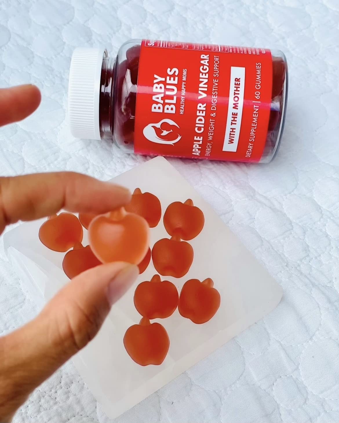 Baby Blues Apple Cider Vinegar Gummies - Vegan, Non-GMO & Gluten-Free, Postpartum Dietary Supplement Baby BluesBuy Supplements Australia