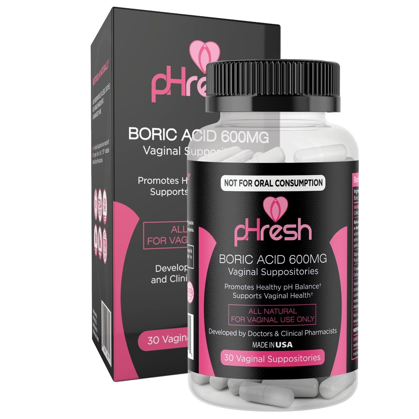 ACE NUTRITION Boric Acid Suppositories + 30 Applicators ACE NUTRITIONBuy Supplements Australia