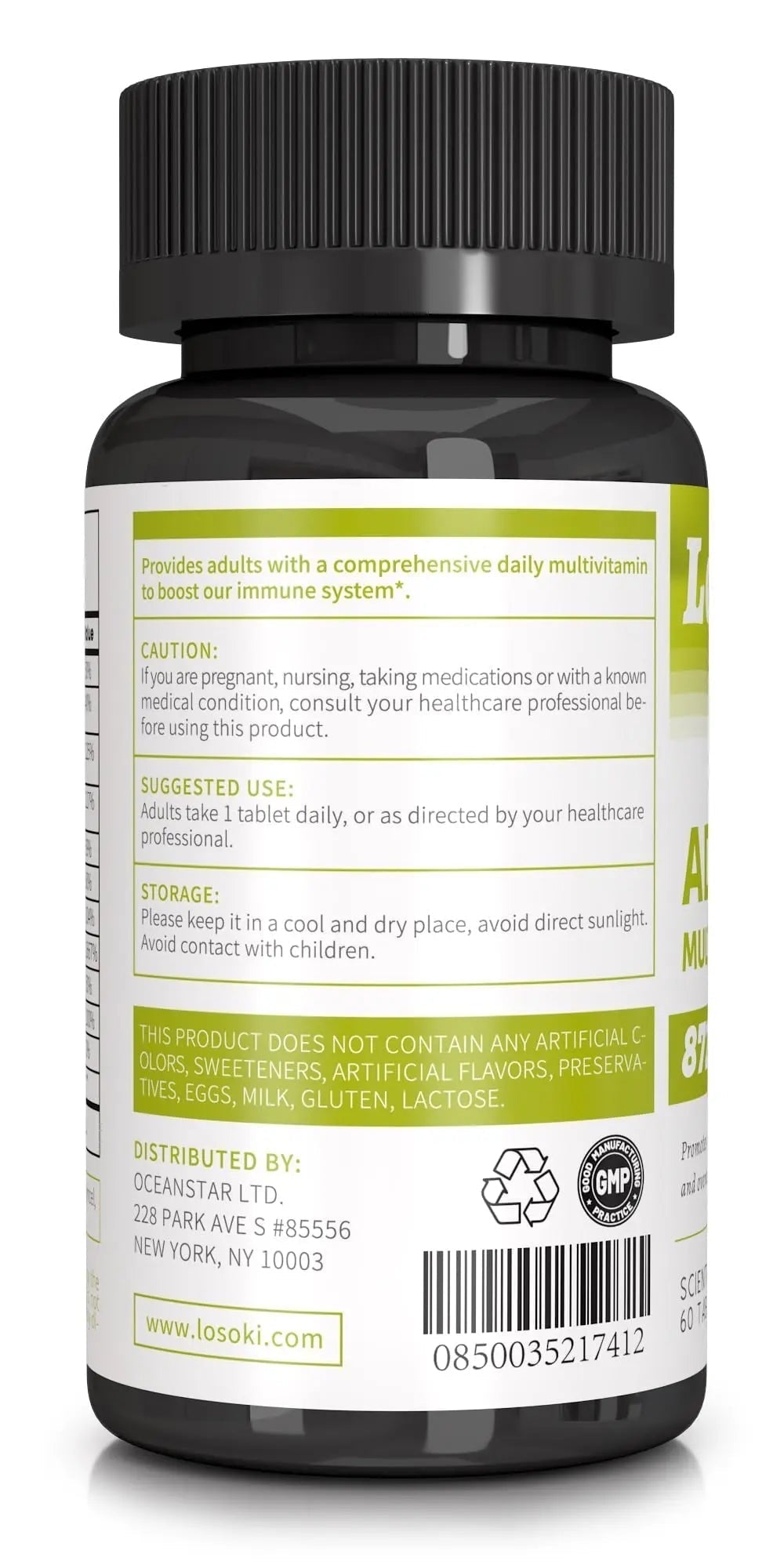 Losoki Adult Multi Vitamins - Comprehensive Daily Multivitamin Supplement for Men and Women - 60 Tablets for Enhanced Energy LosokiBuy Supplements Australia