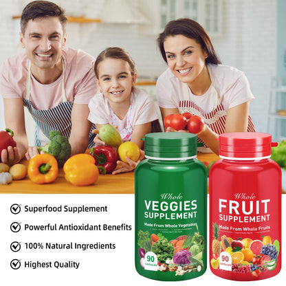 Ruduwu Fruit Capsules - 100% Whole Natural Fruits Supplements - Vitamins Supplement Dietary Nutritional Balance,Whole Food Supplement Ingredients Blended Vitamin & Mineral RuduwuBuy Supplements Australia