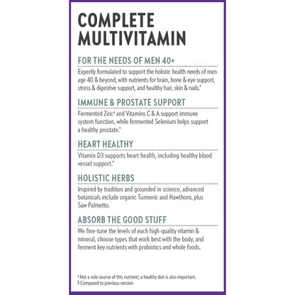 New Chapter Men’s Multivitamin 40+, Extra B6 & B12, D3, Vitamin C & Zinc, Immune, Heart, Cellular Energy, and Brain Health New ChapterBuy Supplements Australia