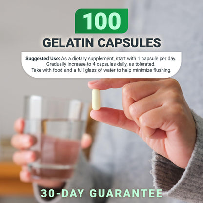 Dr. Berg Highly-Potent Niacin 500 mg – Now Only 125 mg per Capsule for Niacin Flush Tolerance Building – Gradually Increase to 500mg a Day – Vitamin B3 for Heart, Brain & Energy Support – 100 Capsules Dr. Berg NutritionalsBuy Supplements Australia
