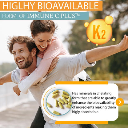 Quercetin 1,000mg, Vitamin C 1,000mg, Zinc 50mg, Vitamin D3 5,000iu, Selenium, Copper, Acerola, Ginger, Rutin, Bitter Orange, Rose Hips, Echinacea, Immune C Plus, 14 in 1 Immune C Plus (90 Count) KAPPA NUTRITIONBuy Supplements Australia
