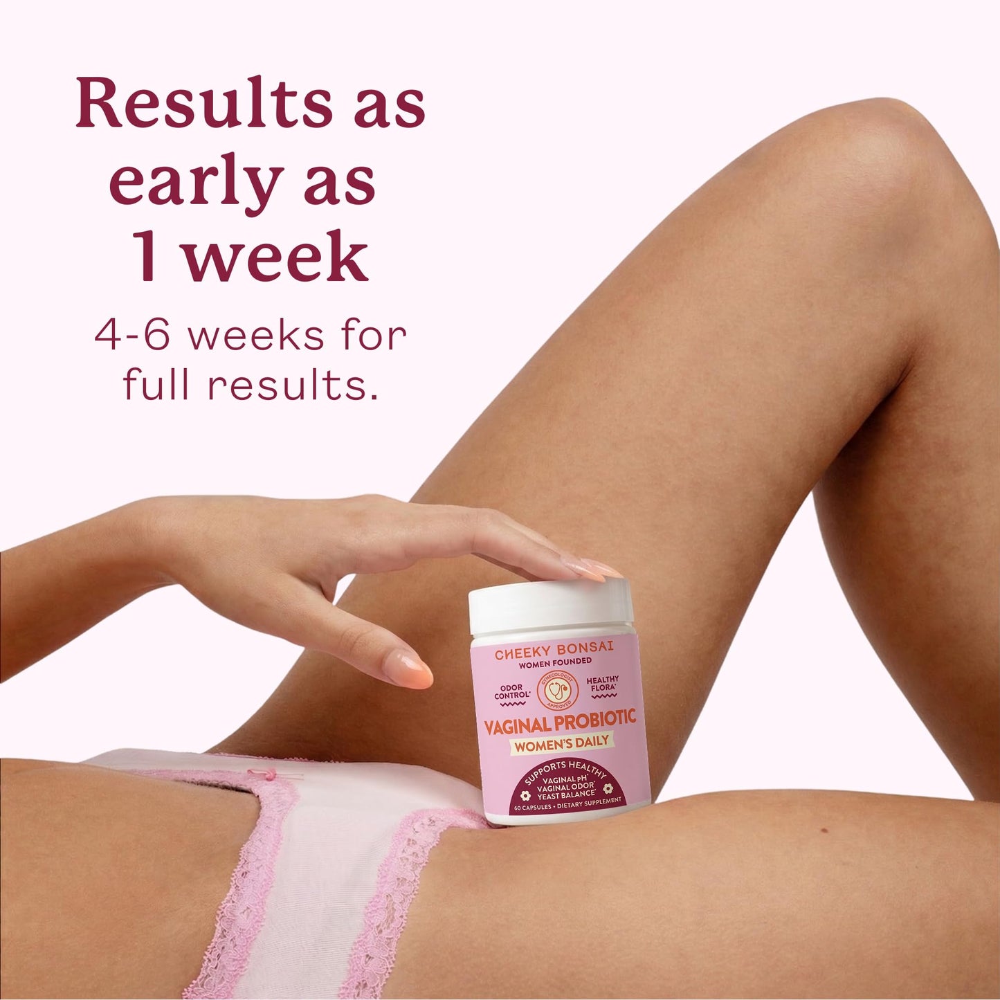 Cheeky Bonsai Vaginal Probiotic for Women pH Balance with Maximum Support 20 Billion CFU Probiotics - 8 Unique Strains for Her - Lactobacillus Blend - 60 Capsules (Packaging May Vary) Cheeky BonsaiBuy Supplements Australia