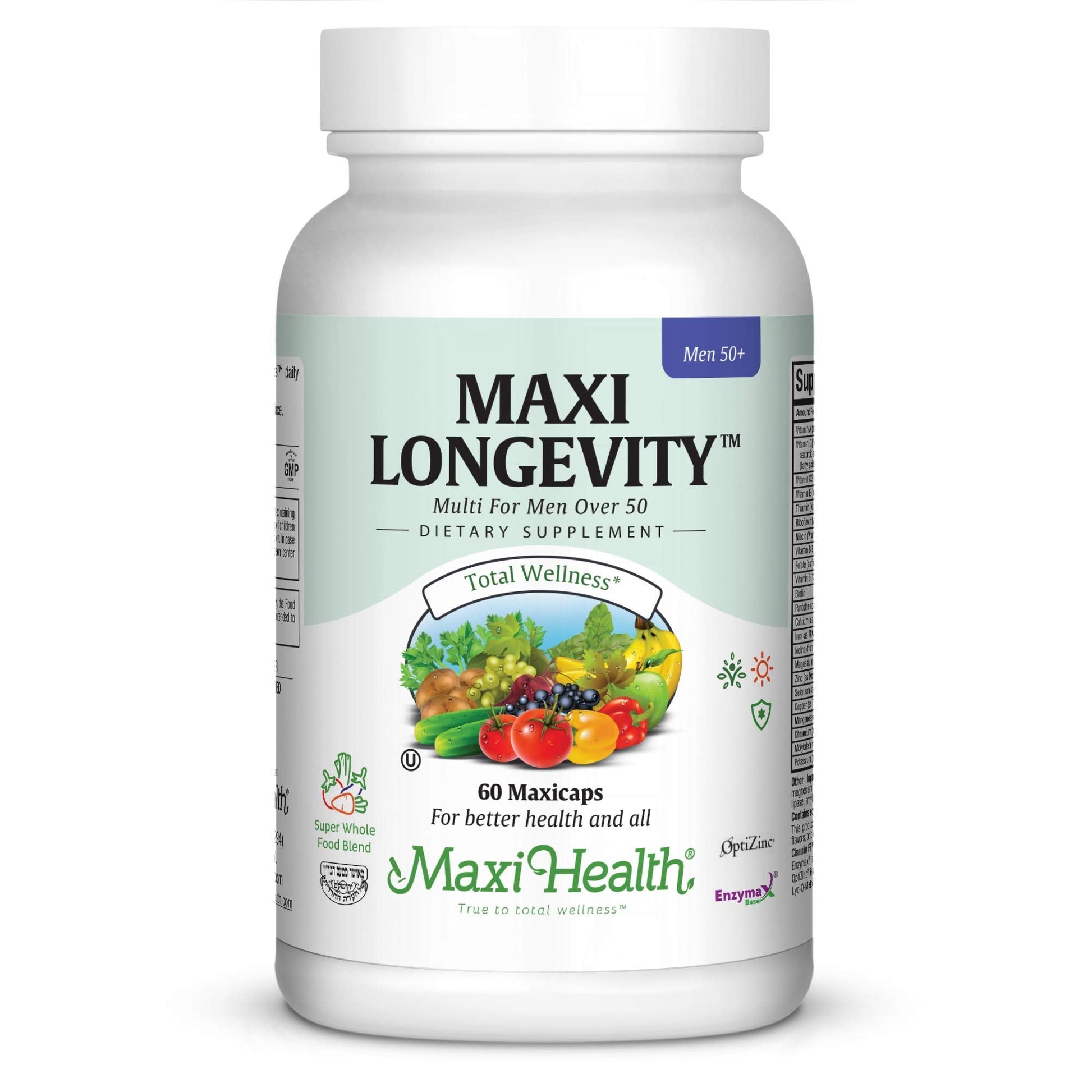 Mens Multivitamin 50 Plus – Daily Multivitamin for Men Over 50 with Vitamin B12, A, D, C, Zinc, Magnesium & More – Energy, Immune & Heart Support Mens Multi Vitamins - Non-GMO – 60 Capsules Maxi HealthBuy Supplements Australia