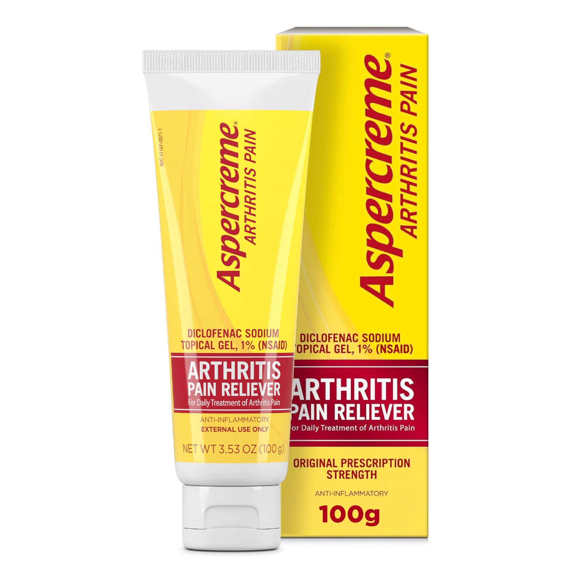 Aspercreme Arthritis Pain Relief Gel for Arthritis & Joint Pain, Non-steroidal Anti-inflammatory Topical Gel with Max-Strength Diclofenac Sodium, 100 g AspercremeBuy Supplements Australia