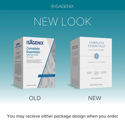 Complete Essentials™ Daily Pack for Men - Balanced Micronutrients for Optimal Women's Health & Performance - Antioxidants to Fight Oxidative Stress - Convenient Individual Packs - 30-Day Supply IsagenixBuy Supplements Australia