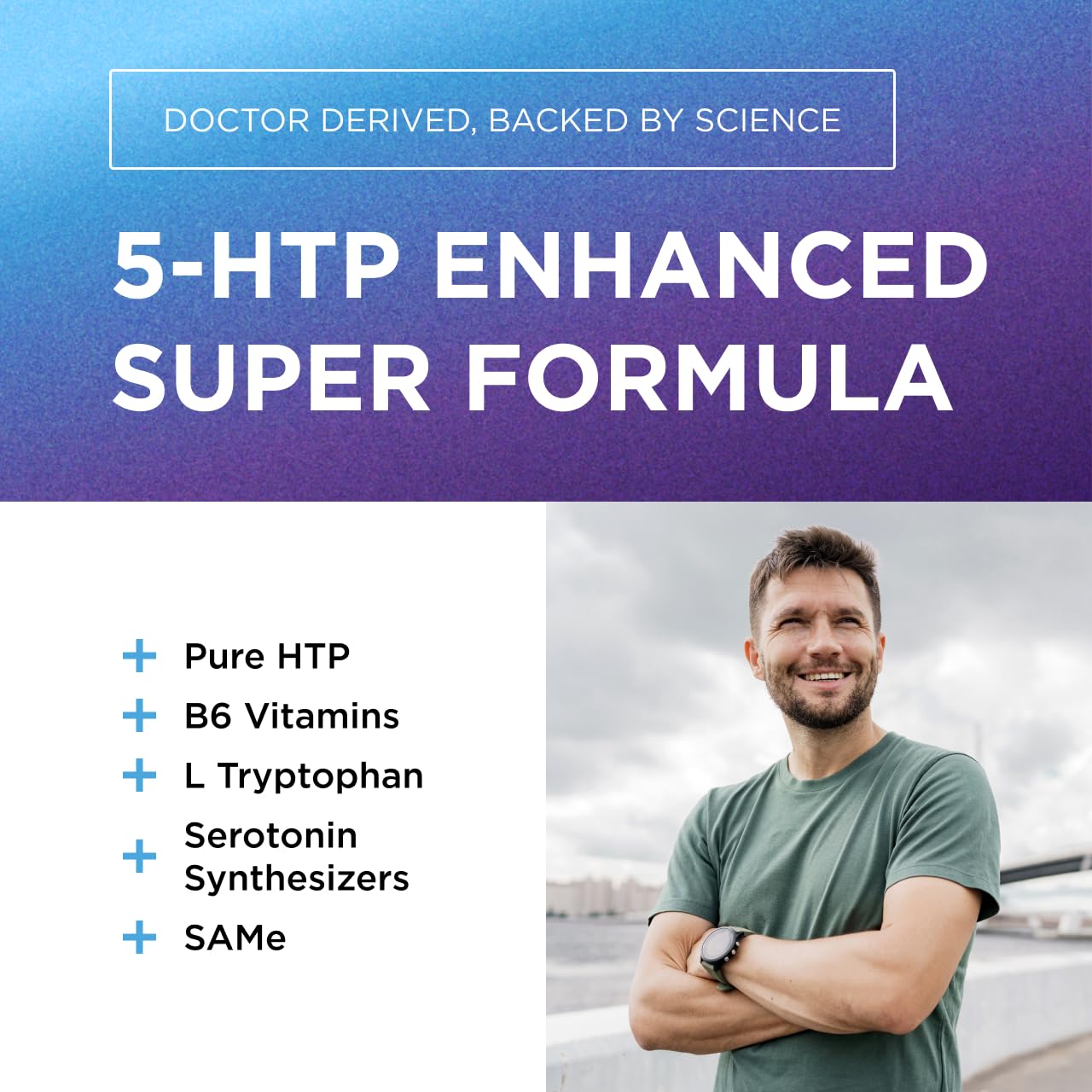 DR. EMIL NUTRITION 200 MG 5-HTP Plus with SAM-e to Maintain Normal Healthy Sleep and Create a Sense of Wellbeing - 5HTP Supplement with Vitamin