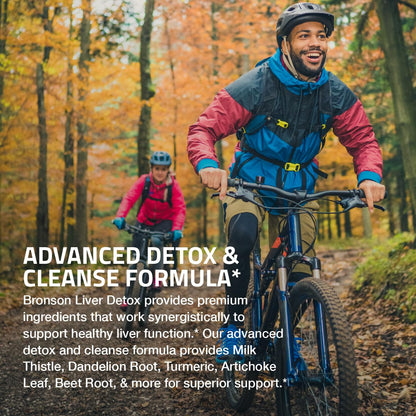 Bronson Liver Detox Advanced Detox & Cleansing Formula Supports Health Liver Function BronsonBuy Supplements Australia