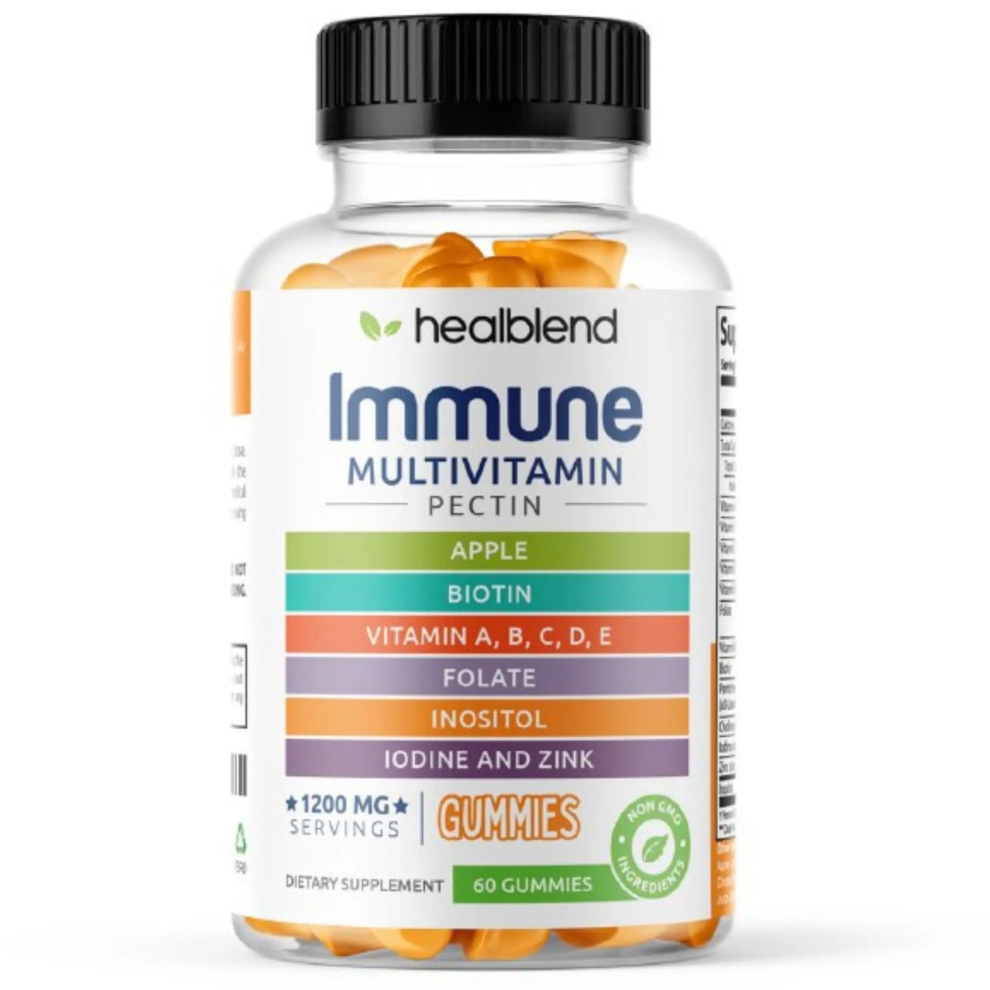 healblend Power-Packed Multivitamin Bear Gummies for Adult | Vitamins C, D3, B6, B12, Iron, Zinc healblendBuy Supplements Australia