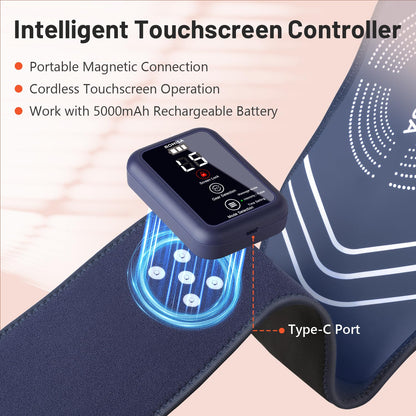 ROMISA Red Light Therapy Belt - Infrared Light Therapy Vibration Rechargeable 660nm&850nm ROMISABuy Supplements Australia