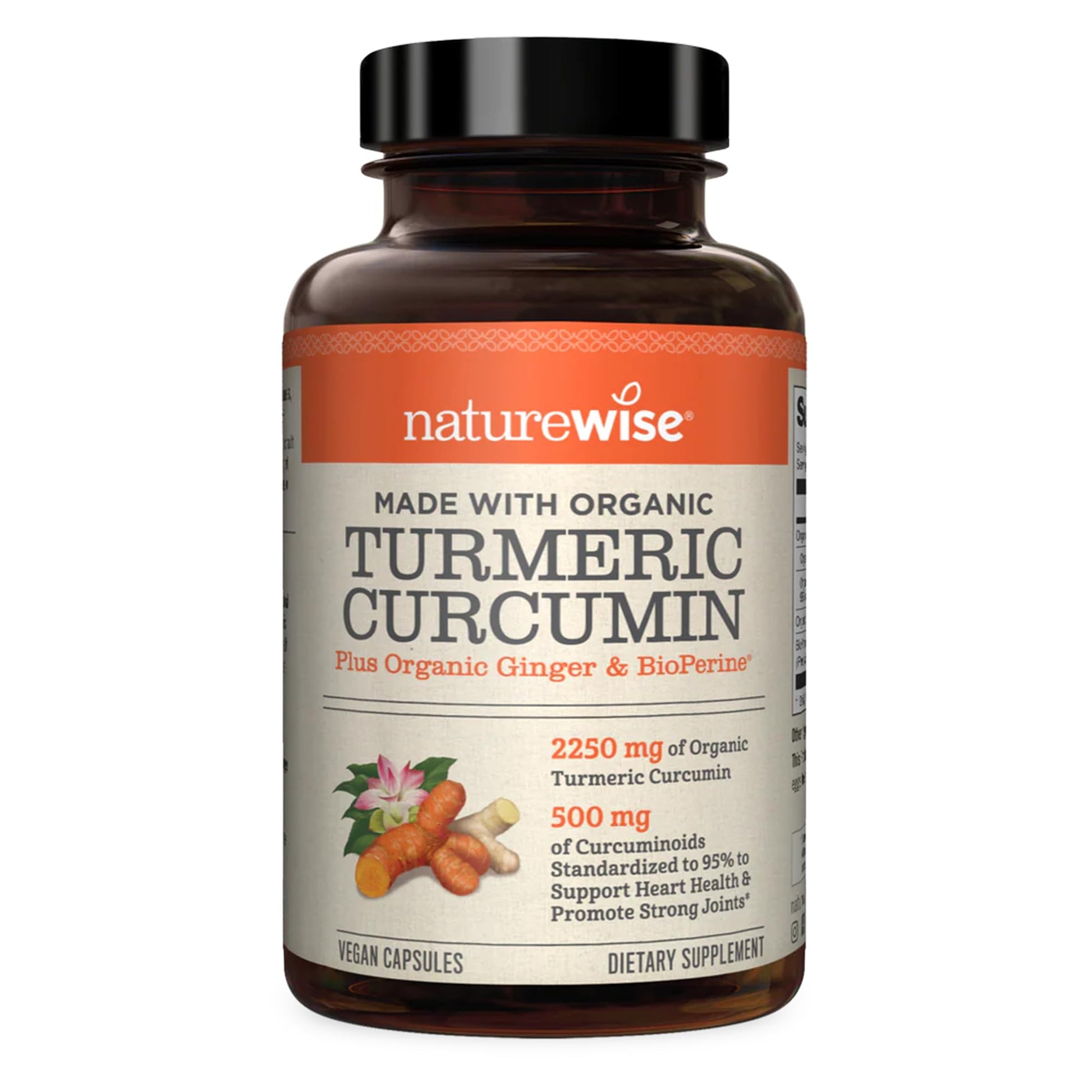 NatureWise Curcumin Turmeric 2250mg 95% Curcuminoids & BioPerine Black Pepper NatureWiseBuy Supplements Australia