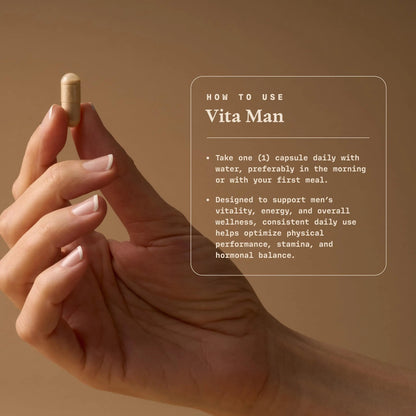 Ultra Life Sport - VITA Man Premium Men's Multivitamin - 30 Capsule Daily Vitamins for Men with Vitamin E, K2 MK-7, and B Vitamins for Maximum Absorption Ultra Life SportBuy Supplements Australia
