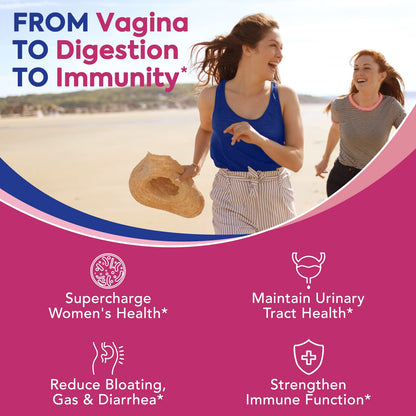 Surebounty Probiotics for Women, 120 Billion CFU 34 Strains, Prebiotics + Digestive Enzymes SurebountyBuy Supplements Australia