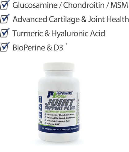 PERFORMANCE INSPIRED Nutrition Joint Support Plus – Glucosamine, Chondroitin, Turmeric & BioPerine – Triple Strength Joint Comfort & Mobility Support – 90 Count PERFORMANCE INSPIREDBuy Supplements Australia