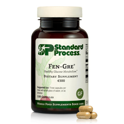 Standard Process Fen-Gre - Supports Respiratory Support & Healthy Metabolism - Aids Healthy Levels of Mucus & Phlegm - Supports Lung Health & Bronchial Tubes - Gluten-Free & Non-Dairy - 150 Capsules Standard Process Inc.Buy Supplements Australia