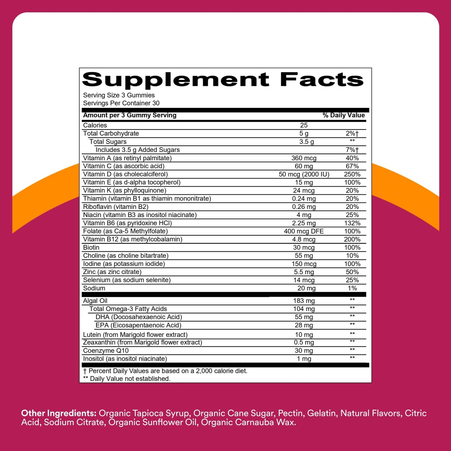 SmartyPants Multivitamin Gummy for Women 50 and Over - Improved Formula: Omega 3 (DHA/EPA), Methylfolate, CoQ10, Vitamin D3, C SmartyPantsBuy Supplements Australia