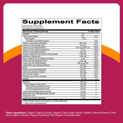 SmartyPants Multivitamin Gummy for Women 50 and Over - Improved Formula: Omega 3 (DHA/EPA), Methylfolate, CoQ10, Vitamin D3, C SmartyPantsBuy Supplements Australia