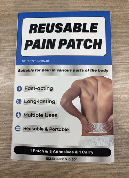 Teemofe Reusable Pain Patch, for Sore Muscle Relief - Pain Relief Patches for Back, Foot, Knee, Neck & More, Easy Adhesive Application, Fast Acting - Includes 1 Patch, 3 Adhesives&1 Carry Case-0327-1 TeemofeBuy Supplements Australia