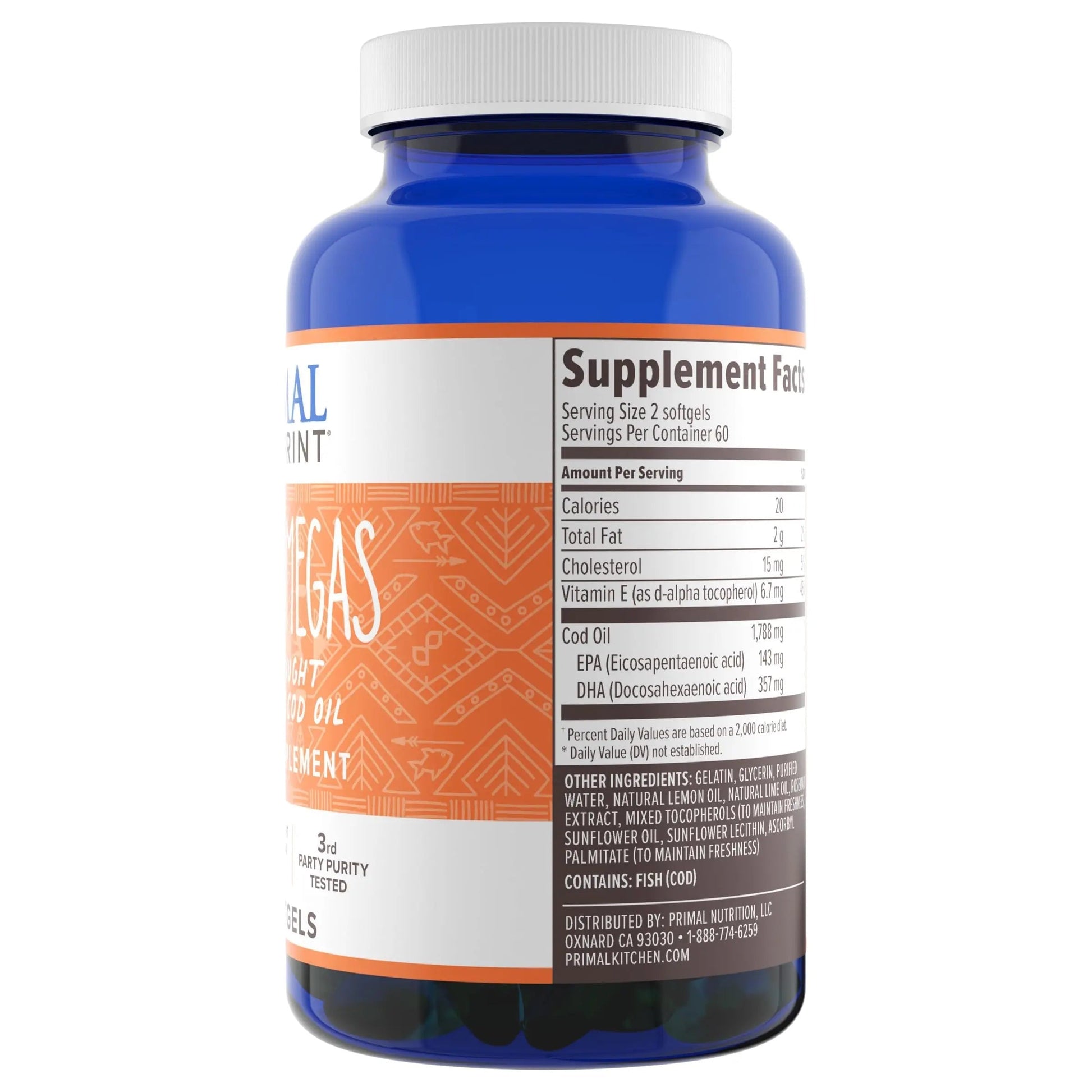 Primal Blueprint Primal Omegas, Omega-3 Fatty Acid Daily Supplement, 120 Count Primal BlueprintBuy Supplements Australia