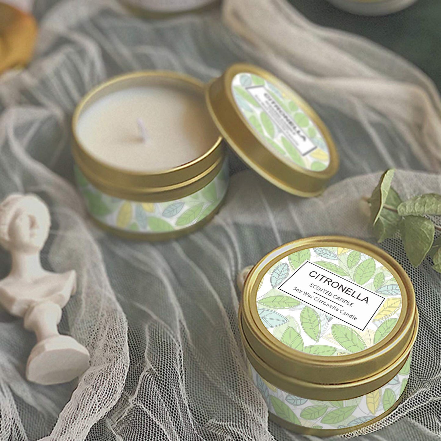 Citronella Candles Outdoor, Scented Candles, Summer Soy Wax Candles, Lemongrass Candles STRNBuy Supplements Australia