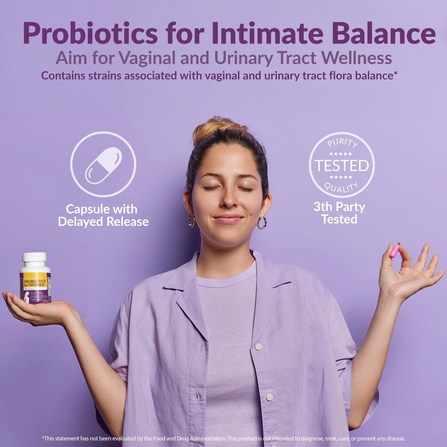 Complete Vaginal Probiotics for Women - w/Added Cranberry, D-mannose to Promote Intimate RoseBuy Supplements Australia