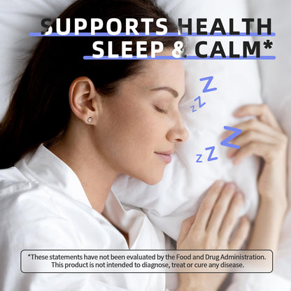 iMATCHME Magnesium Glycinate 850mg Capsules with L-Theanine, Chamomile & GABA for Sleep, Calmness, Muscle, Bone Health & Immune Support, Magnesium for Women and Men,